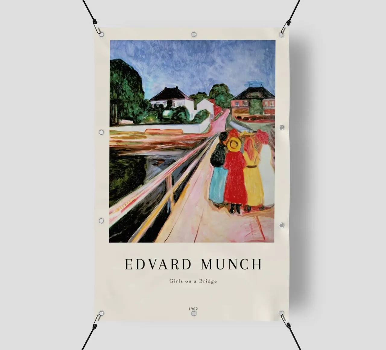 Munch - Girls on the Bridge telo in pvc da ARTOTHEK