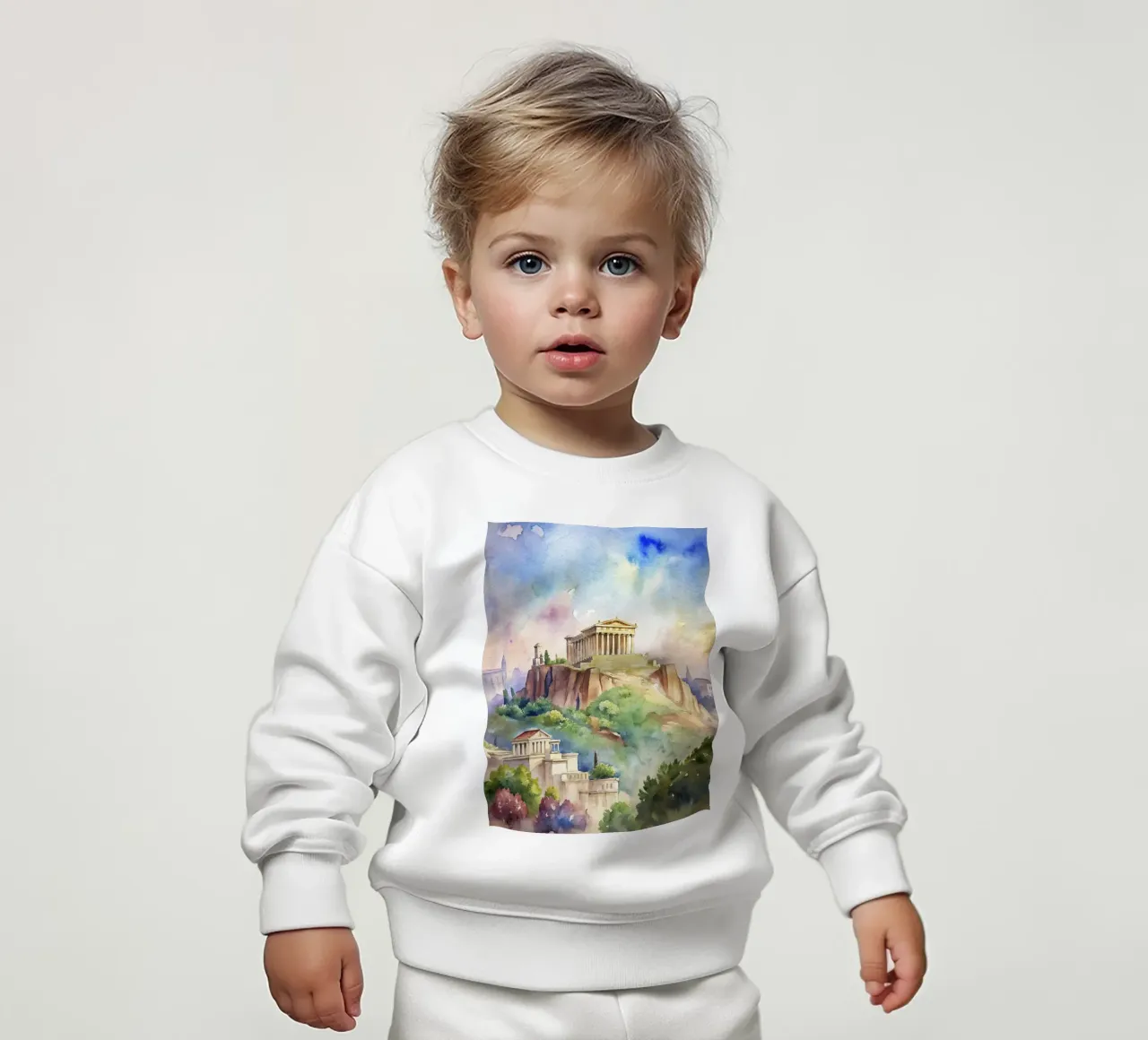 Il Partenone Grecia felpa neonato da ARTVI-SHOP