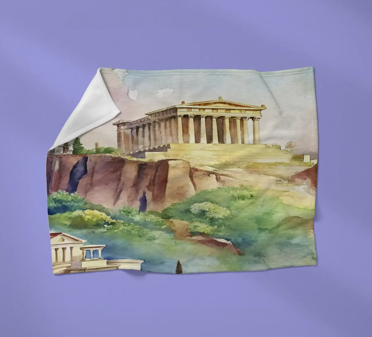 Il Partenone Grecia coperta in pile da 🎁 ARTVI-SHOP