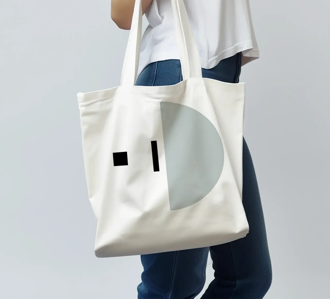 Comunicare II borsa in juta da Rose Beck Art