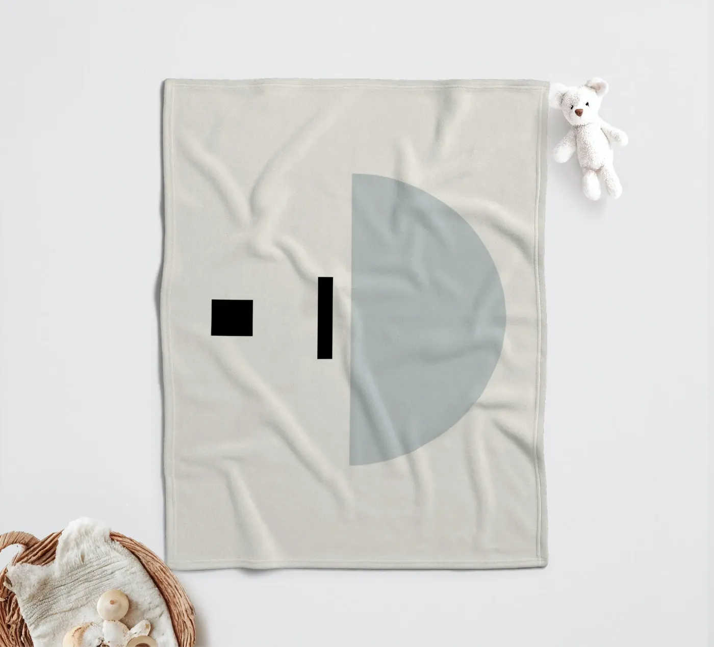 Communicate II fleece blanket by Rose Beck Art