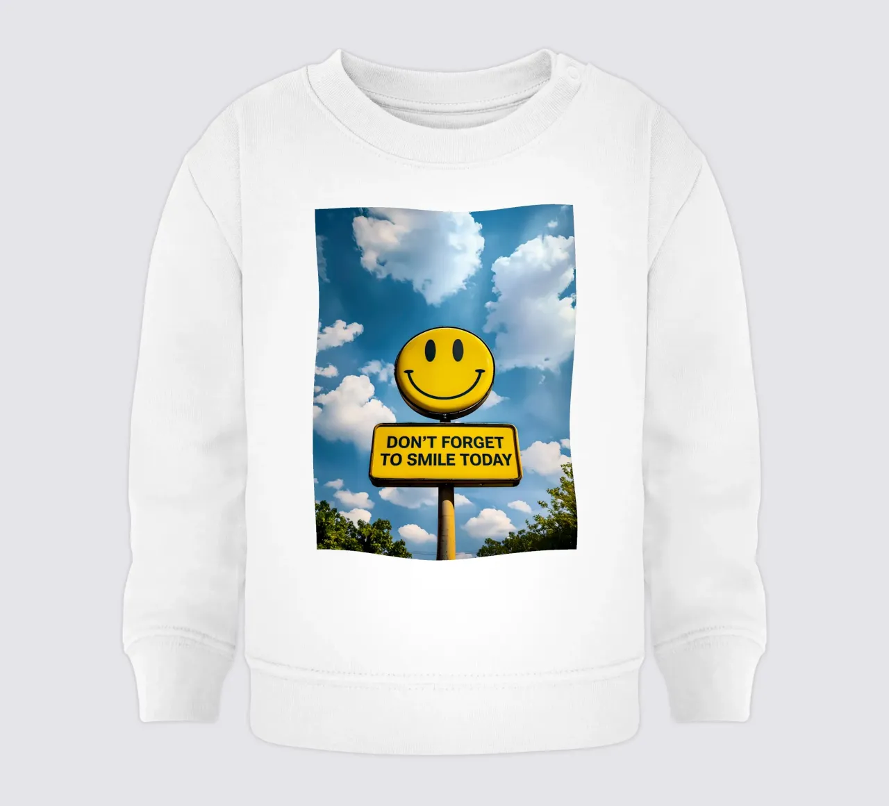 Non dimenticate di sorridere oggi felpa neonato da 🥝 KIWI STORE
