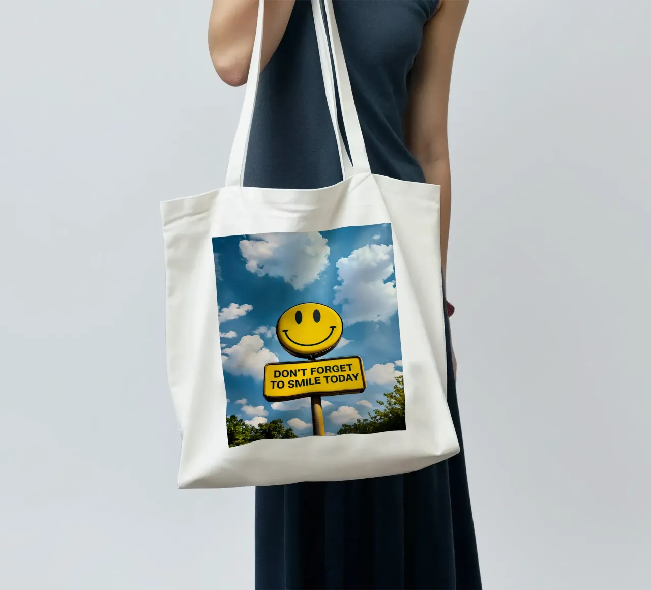 Non dimenticate di sorridere oggi borsa in juta da 🥝 KIWI STORE