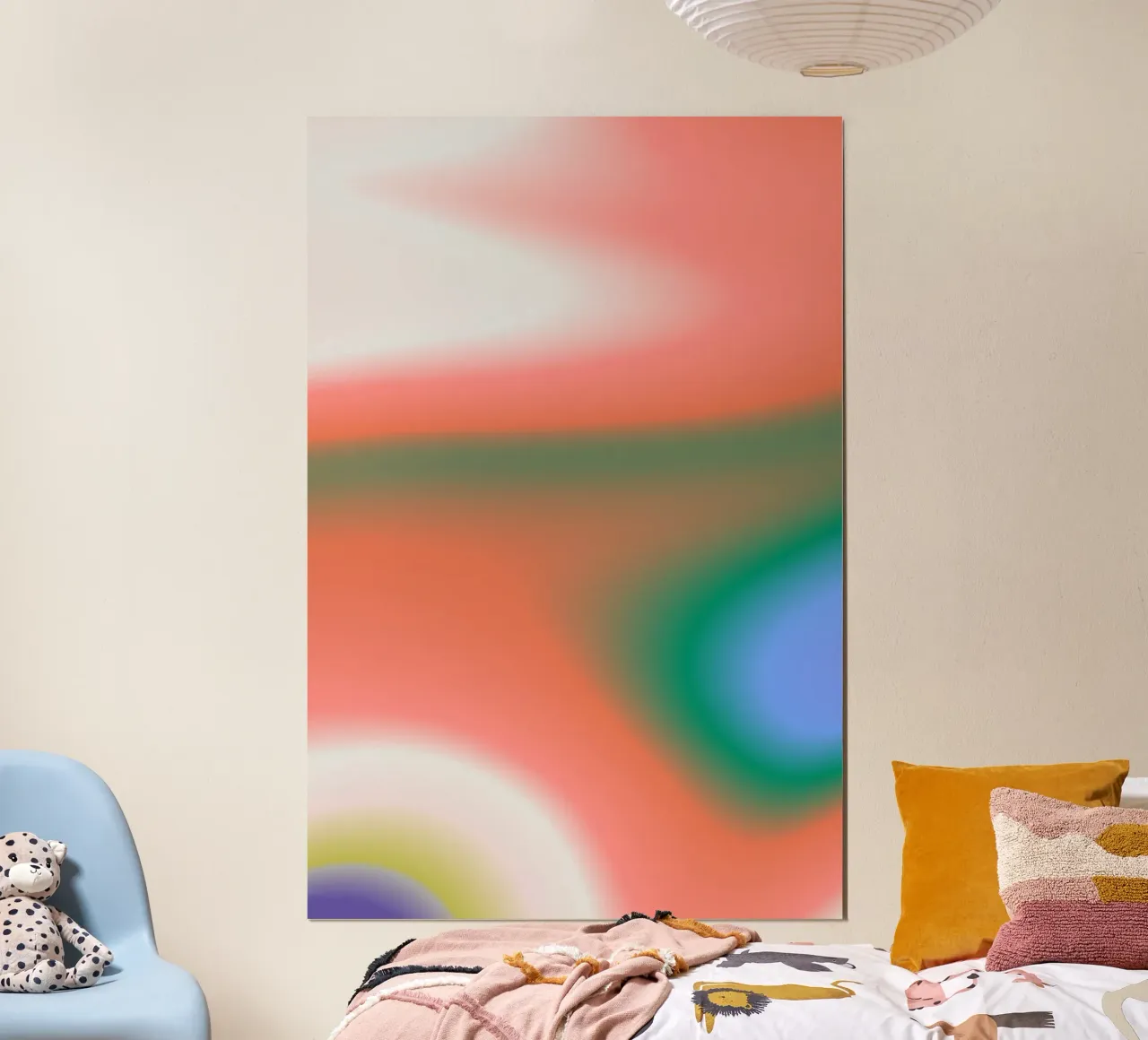 FOLLOW YOUR DREAMS & FIND TRUE HAPPINESS poster con telaio in legno da ÂME LIBRE STUDIO