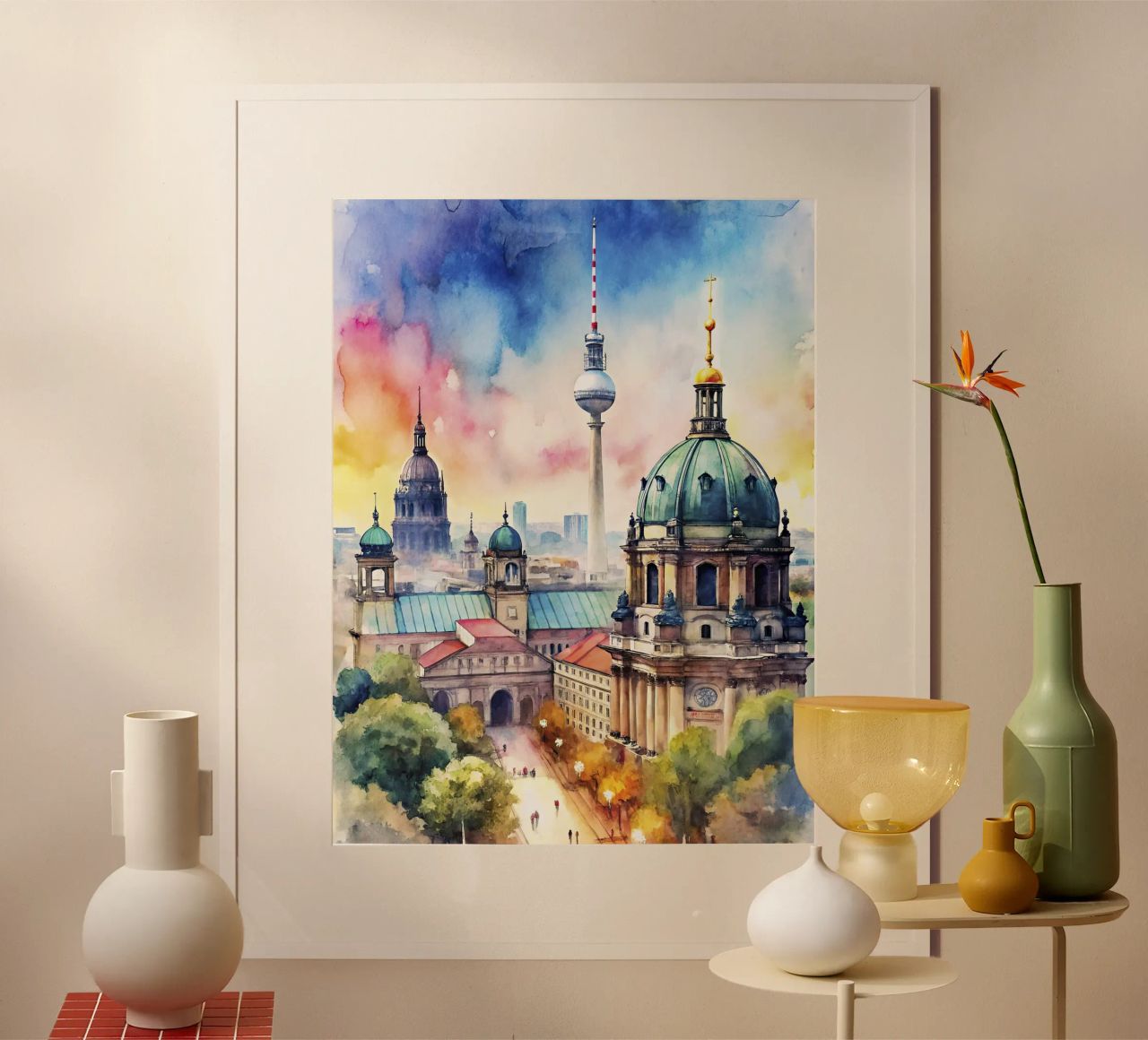 A drawing of Berlin poster by ARTVI-SHOP