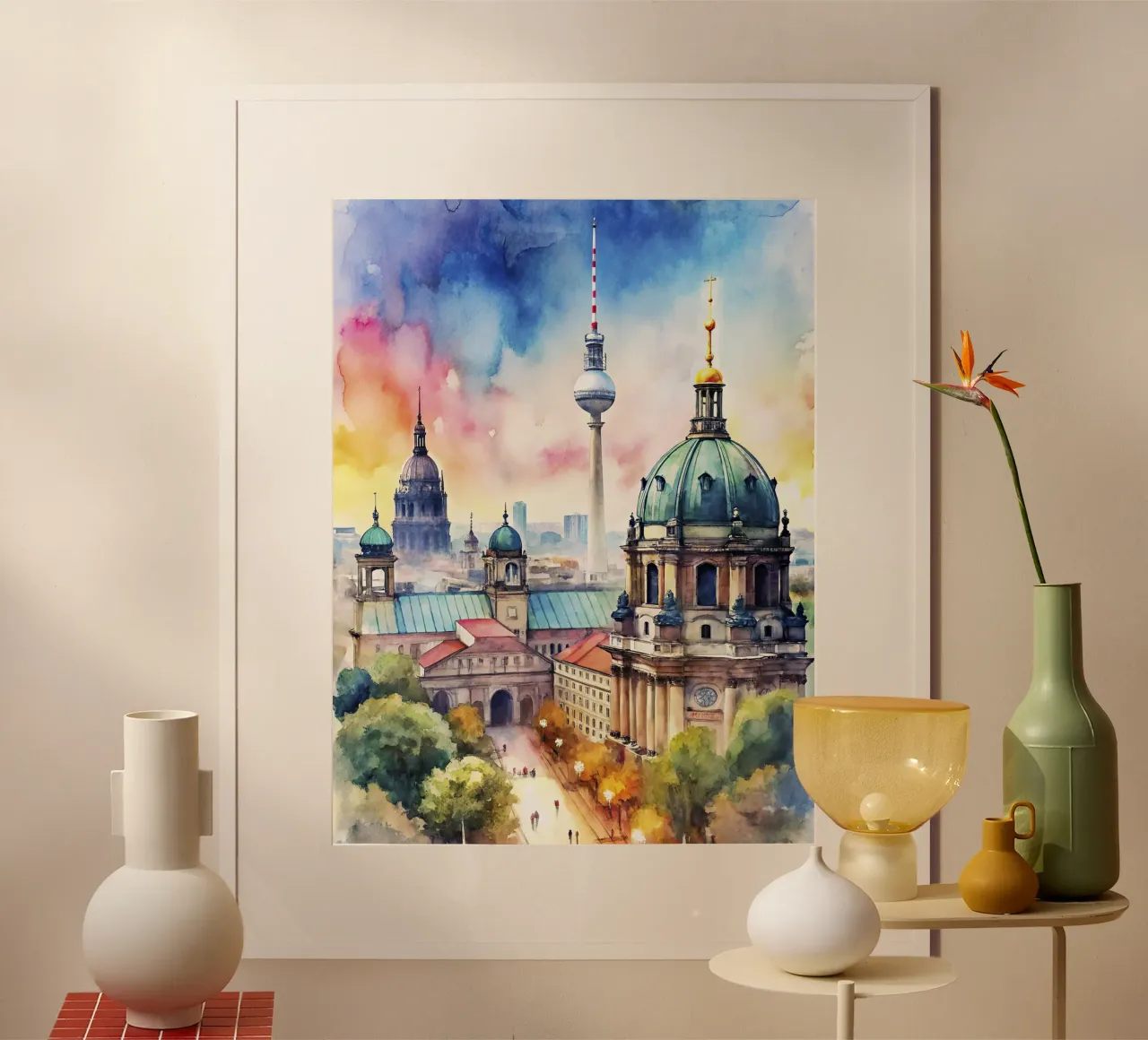 Eine Zeichnung von Berlin Poster von 🎁 ARTVI-SHOP
