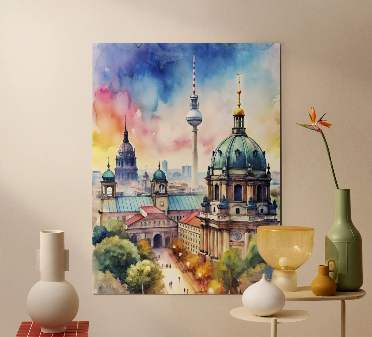 A drawing of Berlin poster by ARTVI-SHOP