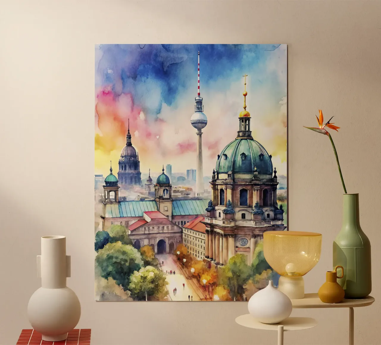 Eine Zeichnung von Berlin Poster von 🎁 ARTVI-SHOP