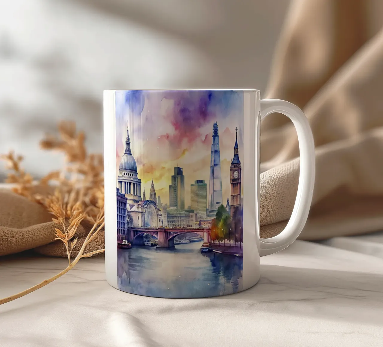 Lo skyline di Londra tazza in ceramica da 🎁 ARTVI-SHOP