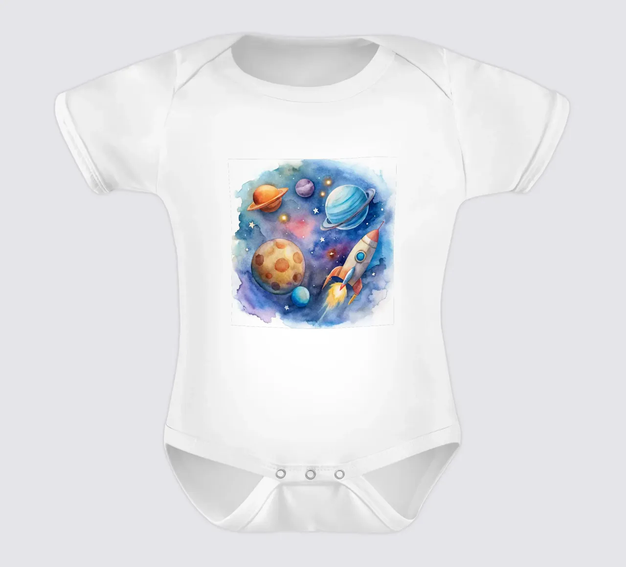 The space short-sleeve baby romper by 🎁 ARTVI-SHOP