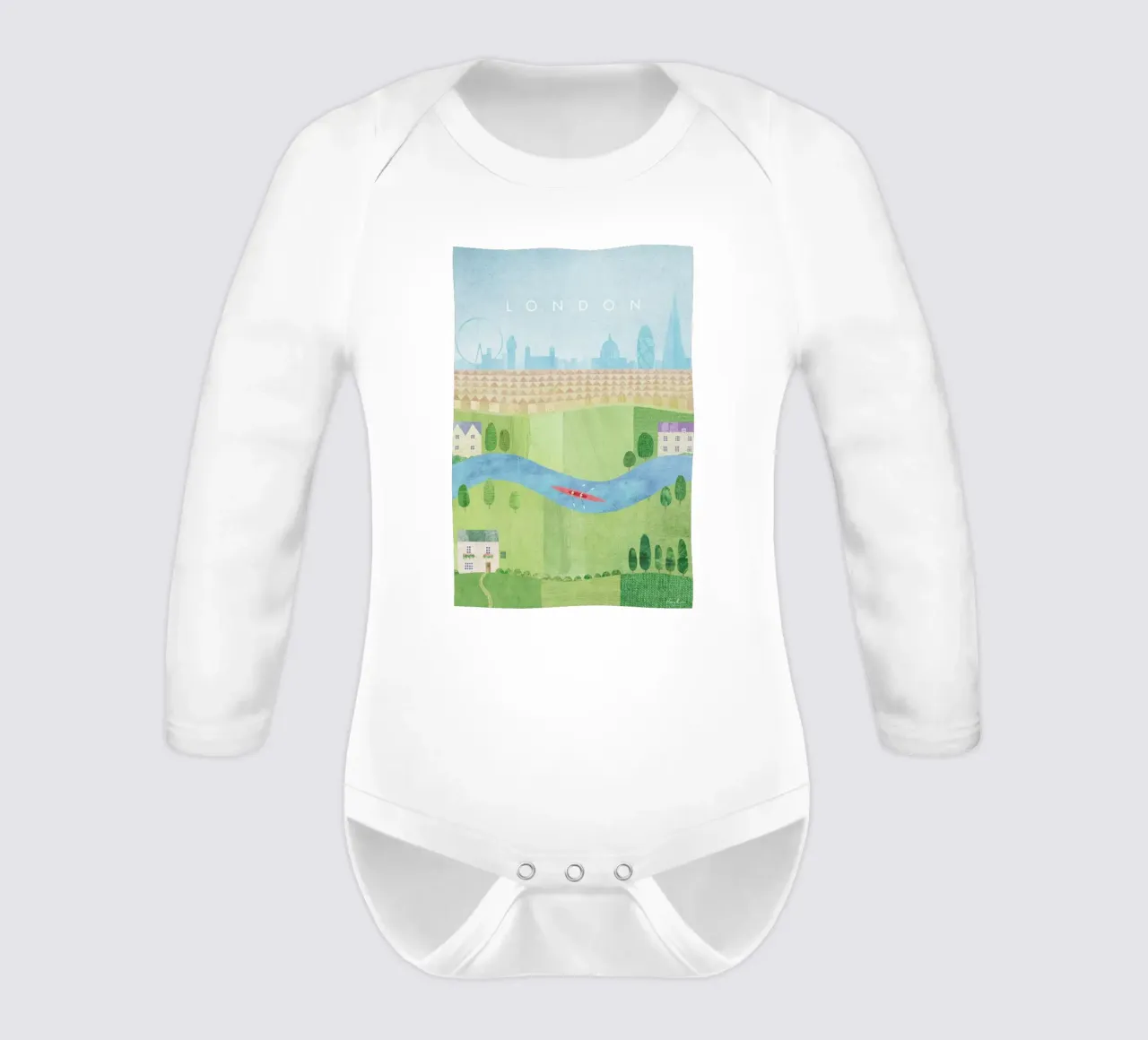 London II Langarm Babybody von Henry Rivers