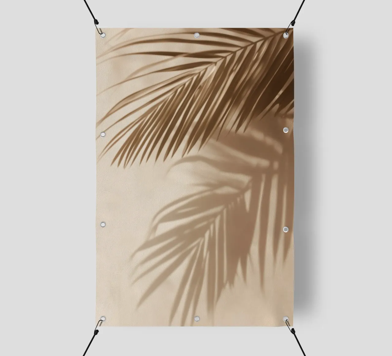 Palmblad schaduwen pvc-zeil van Indigo Tides Art