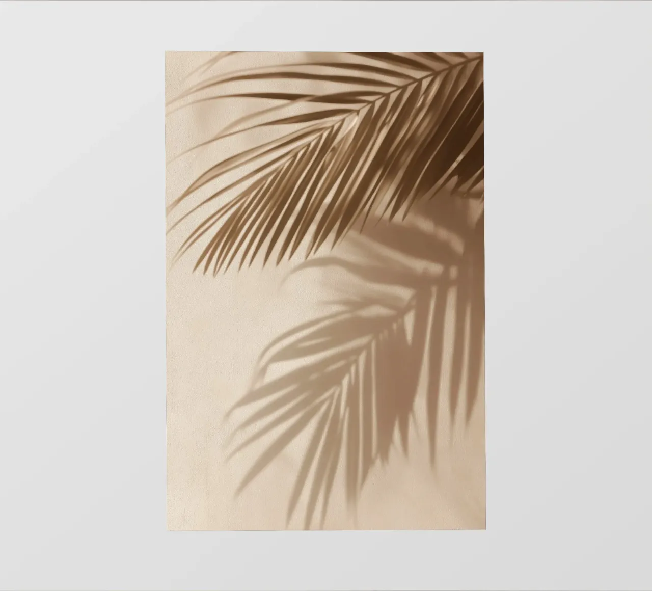 Palmblad schaduwen pvc-zeil van Indigo Tides Art