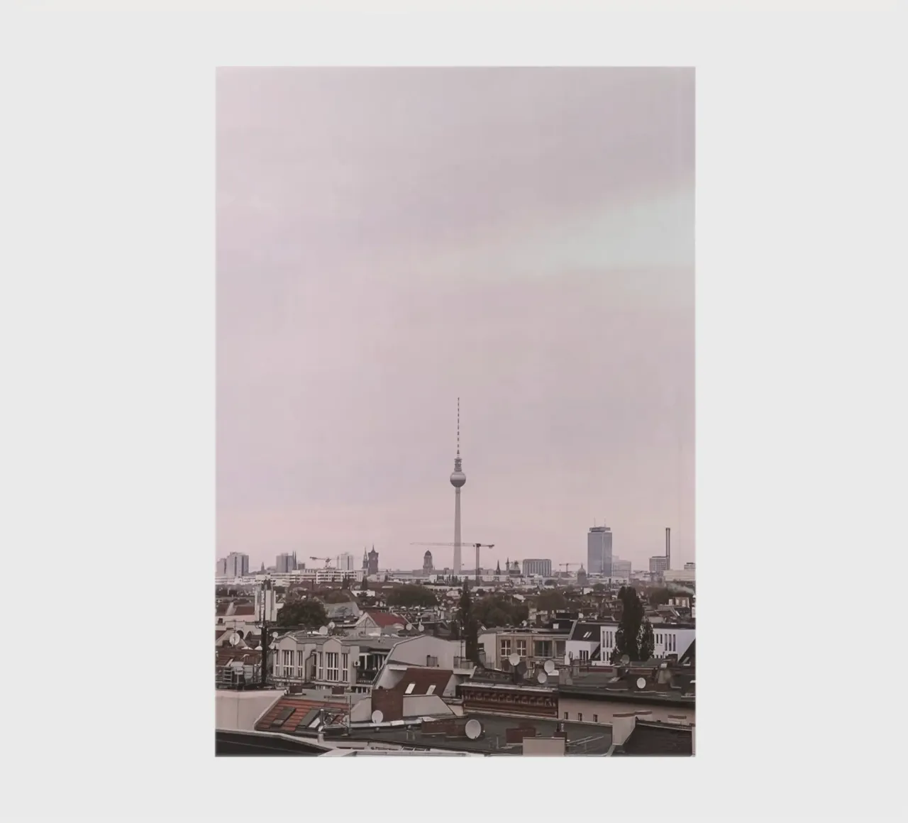 Berlin, Germany I Urban skyline with the Fernsehturm tower notebook by Julie Travel Photography