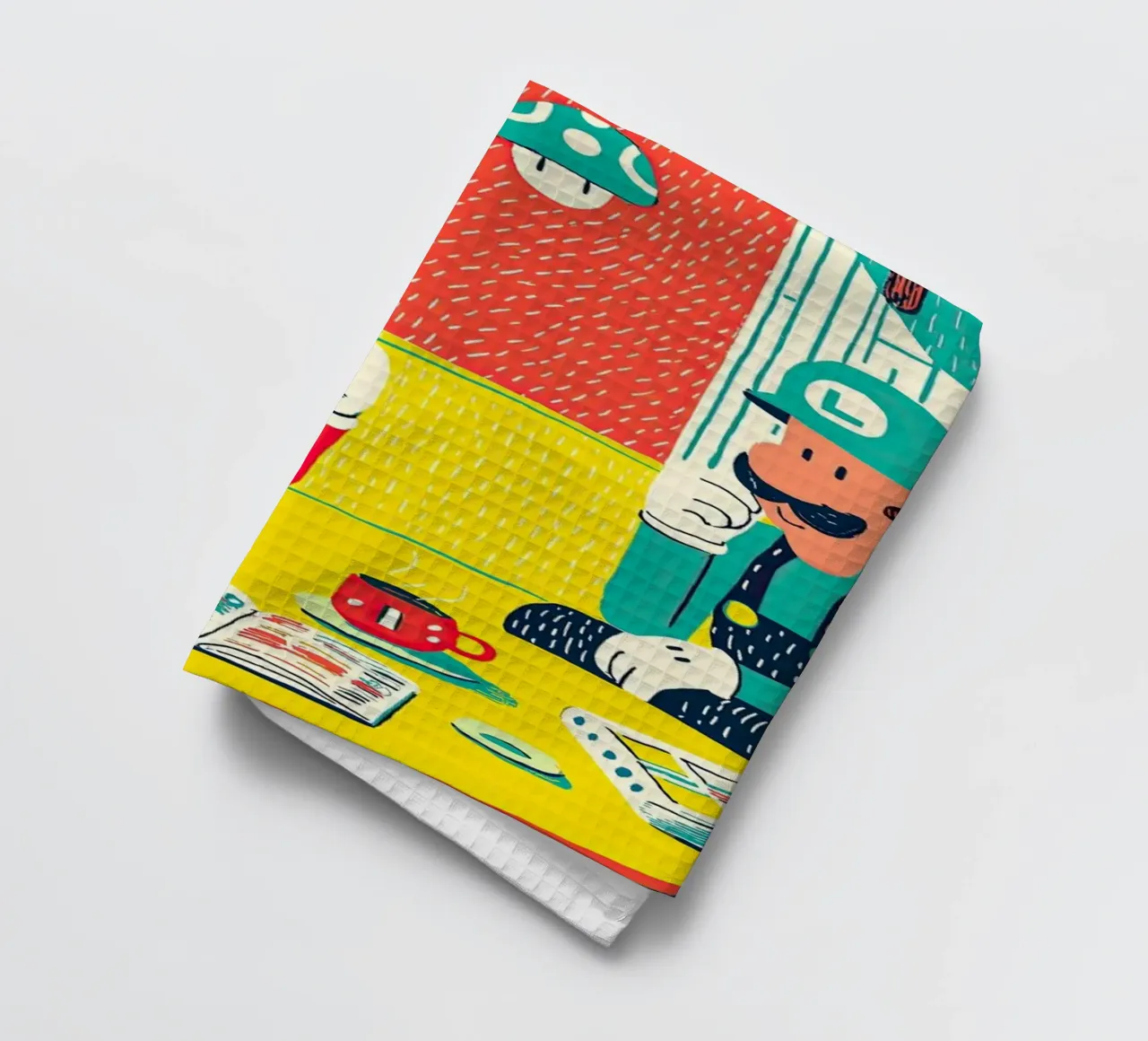 Super Mario & Luigi Coffee Break – Pop Art Canvas canovaccio da cucina da Kaji