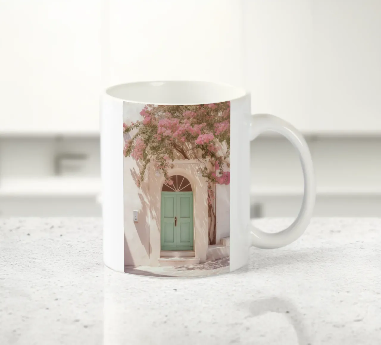 Portone floreale pastello tazza in ceramica da Indigo Tides Art