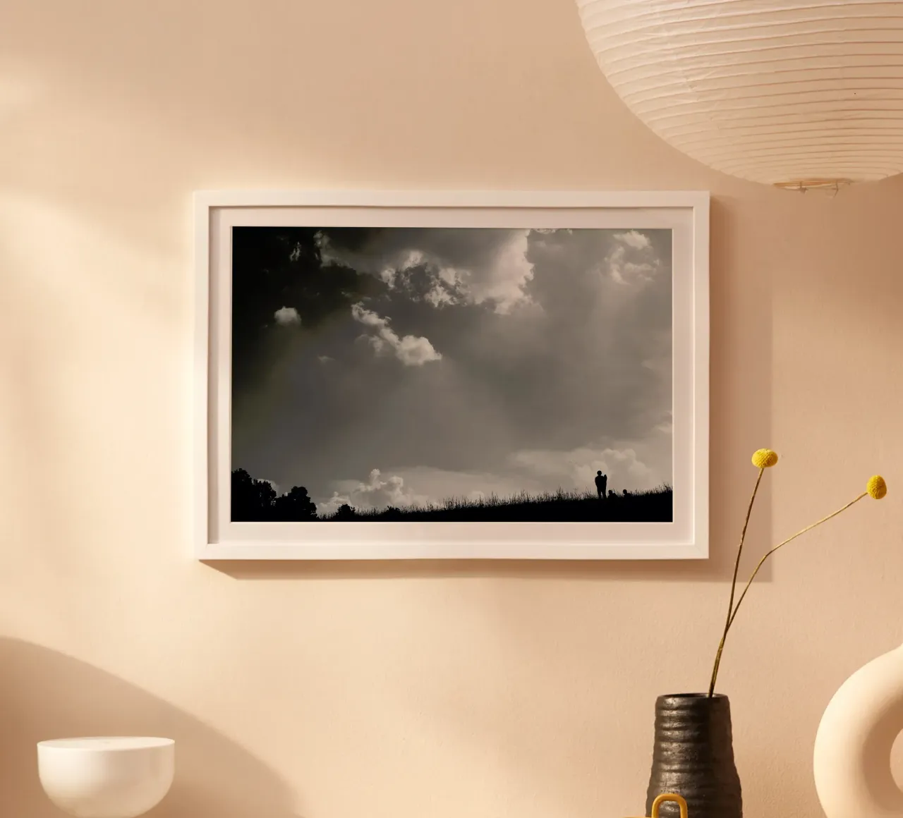 Dem Himmel entgegen poster con telaio in legno da Picture On The Fridge