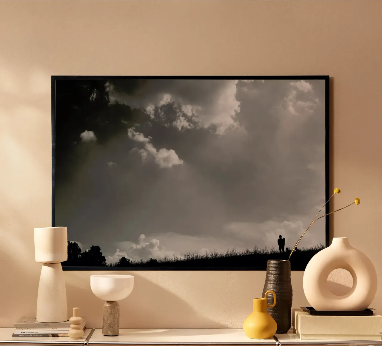 Dem Himmel entgegen poster con telaio in legno da Picture On The Fridge