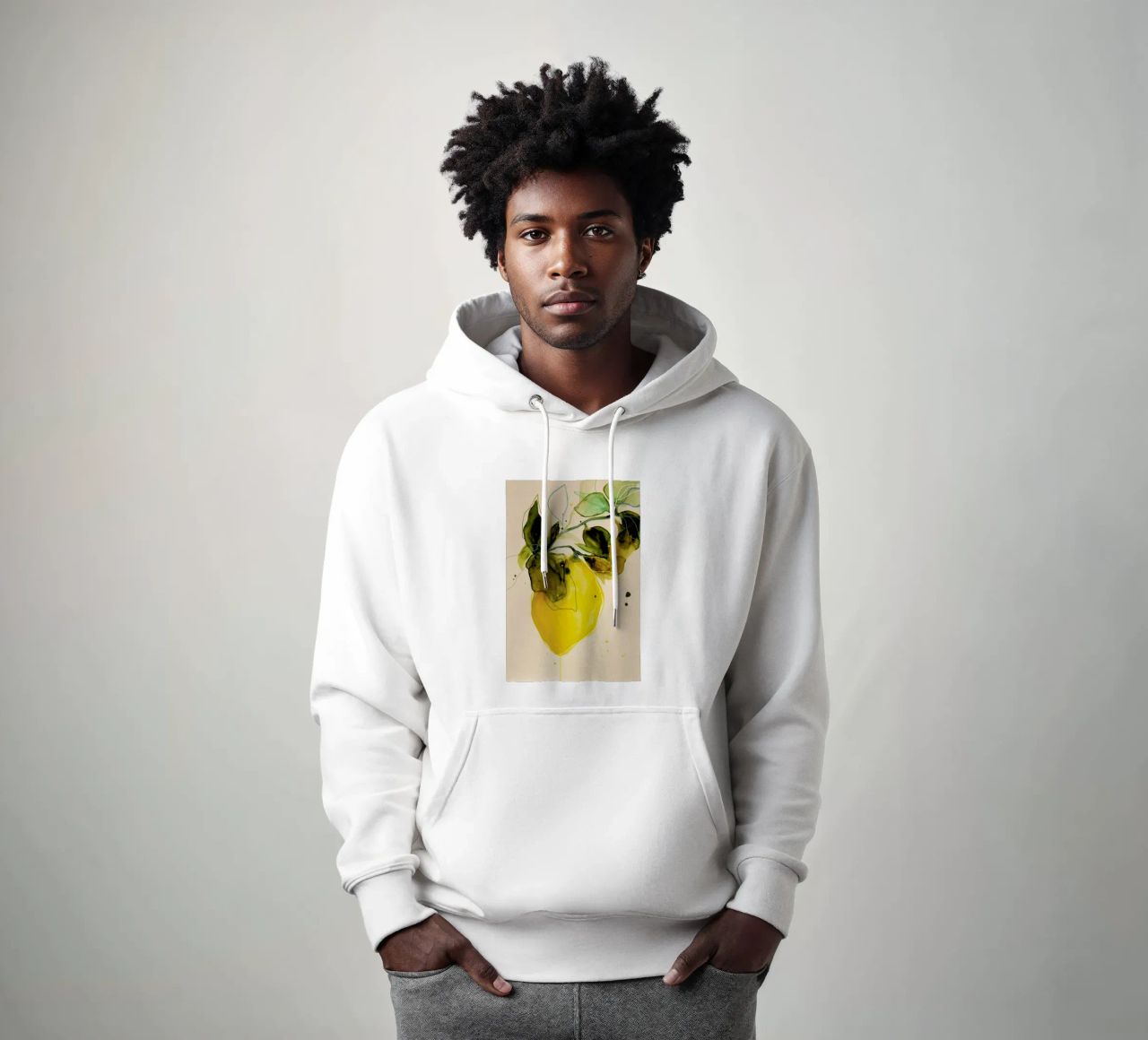 Lemonstudy 03 felpa con cappuccio da Leigh Viner