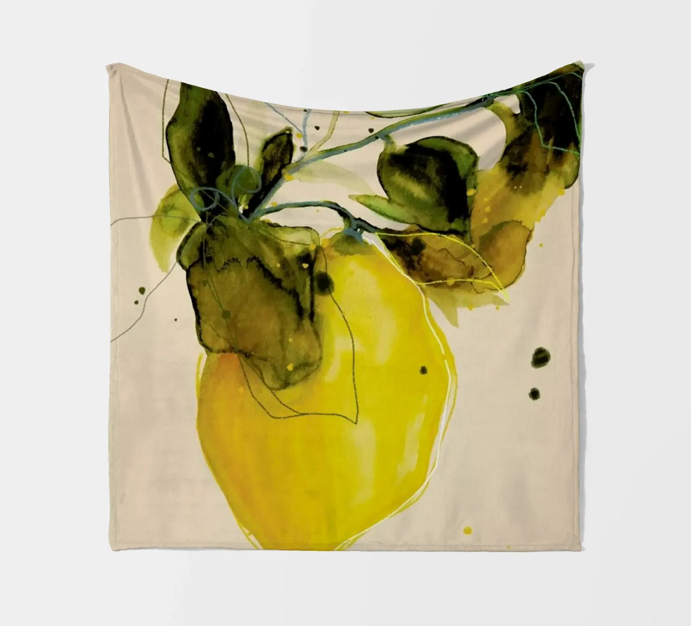 Lemonstudy 03 Fleecedecke von Leigh Viner