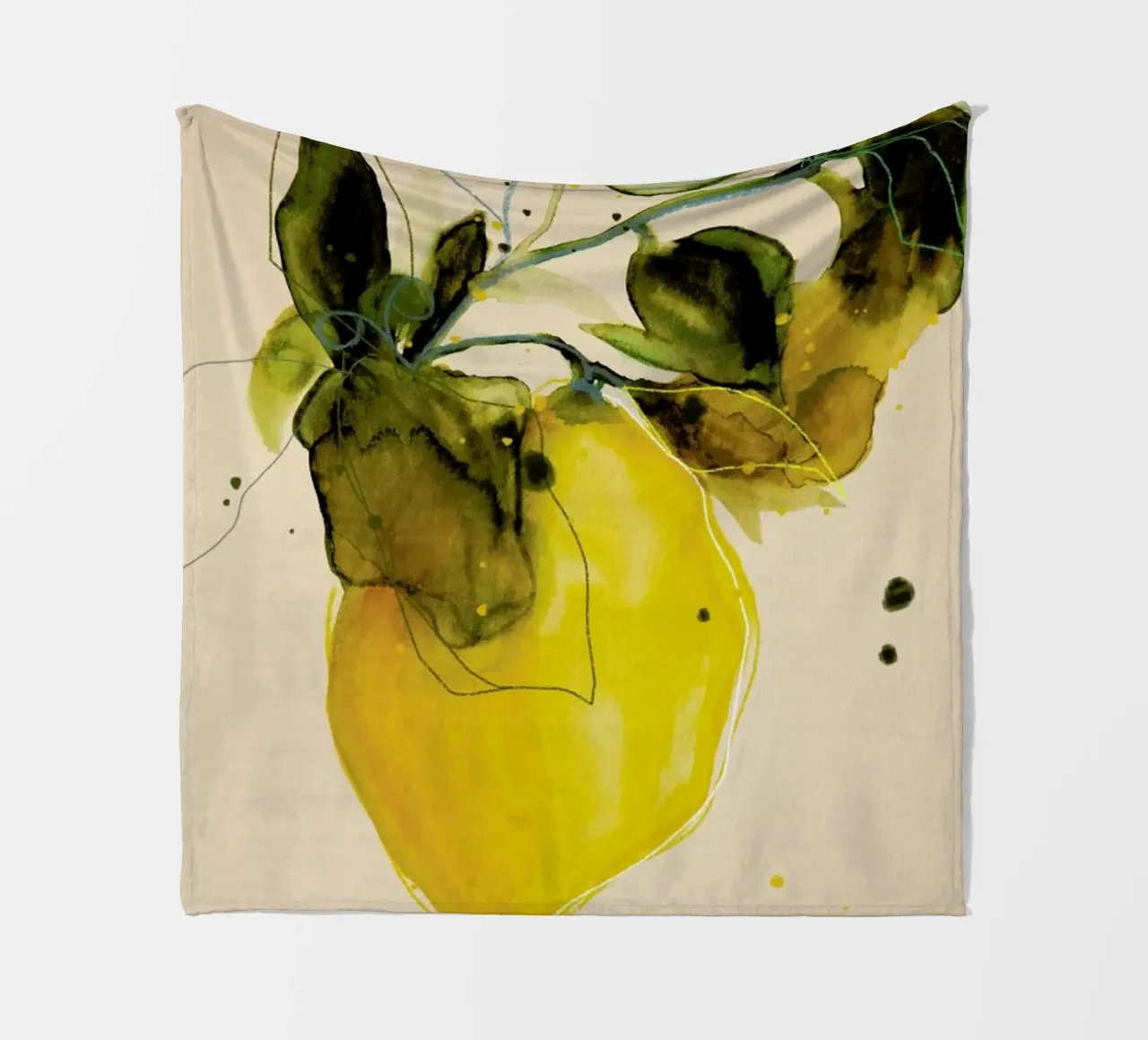 Lemonstudy 03 fleecedeken van Leigh Viner