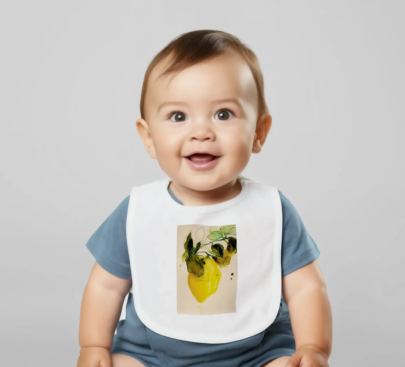 Lemonstudy 03 baby slabbetje van Leigh Viner