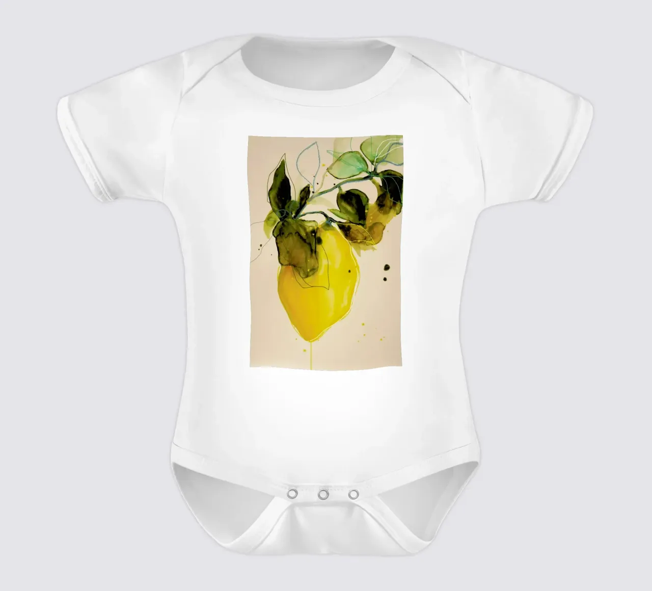Lemonstudy 03 body neonato maniche corte da Leigh Viner