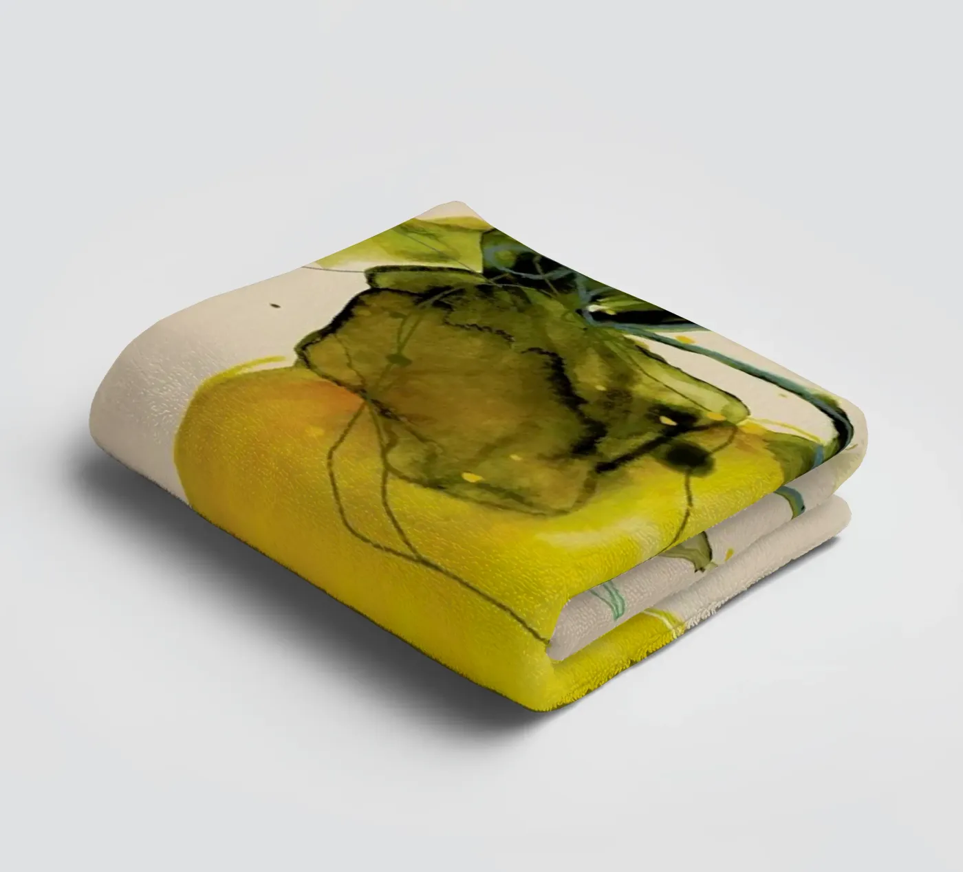 Lemonstudy 03 badhanddoek van Leigh Viner
