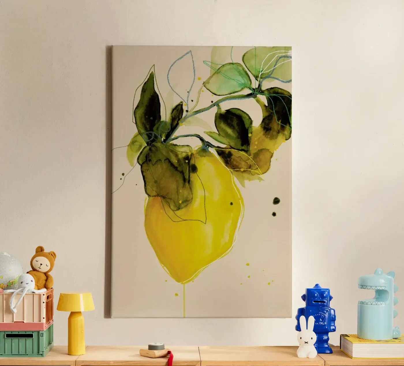 Lemonstudy 03 canvas by Leigh Viner