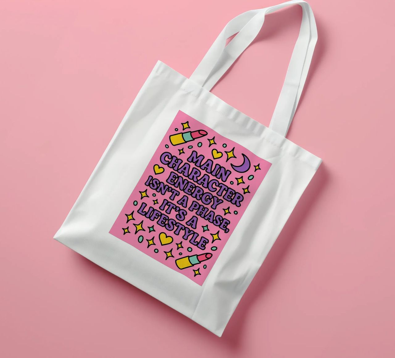 Main Character Energy tote bag by Marie Rosedale