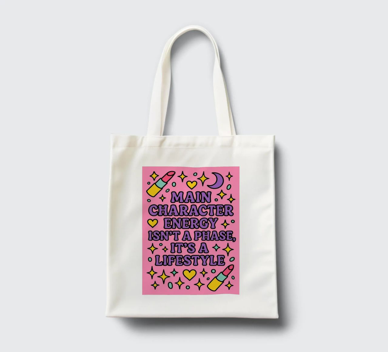 Main Character Energy tote bag by Marie Rosedale
