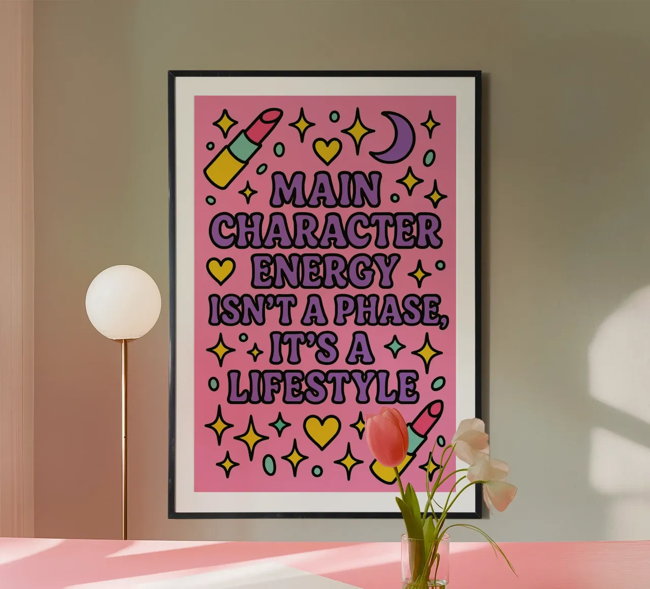 Main Character Energy poster da Marie Rosedale