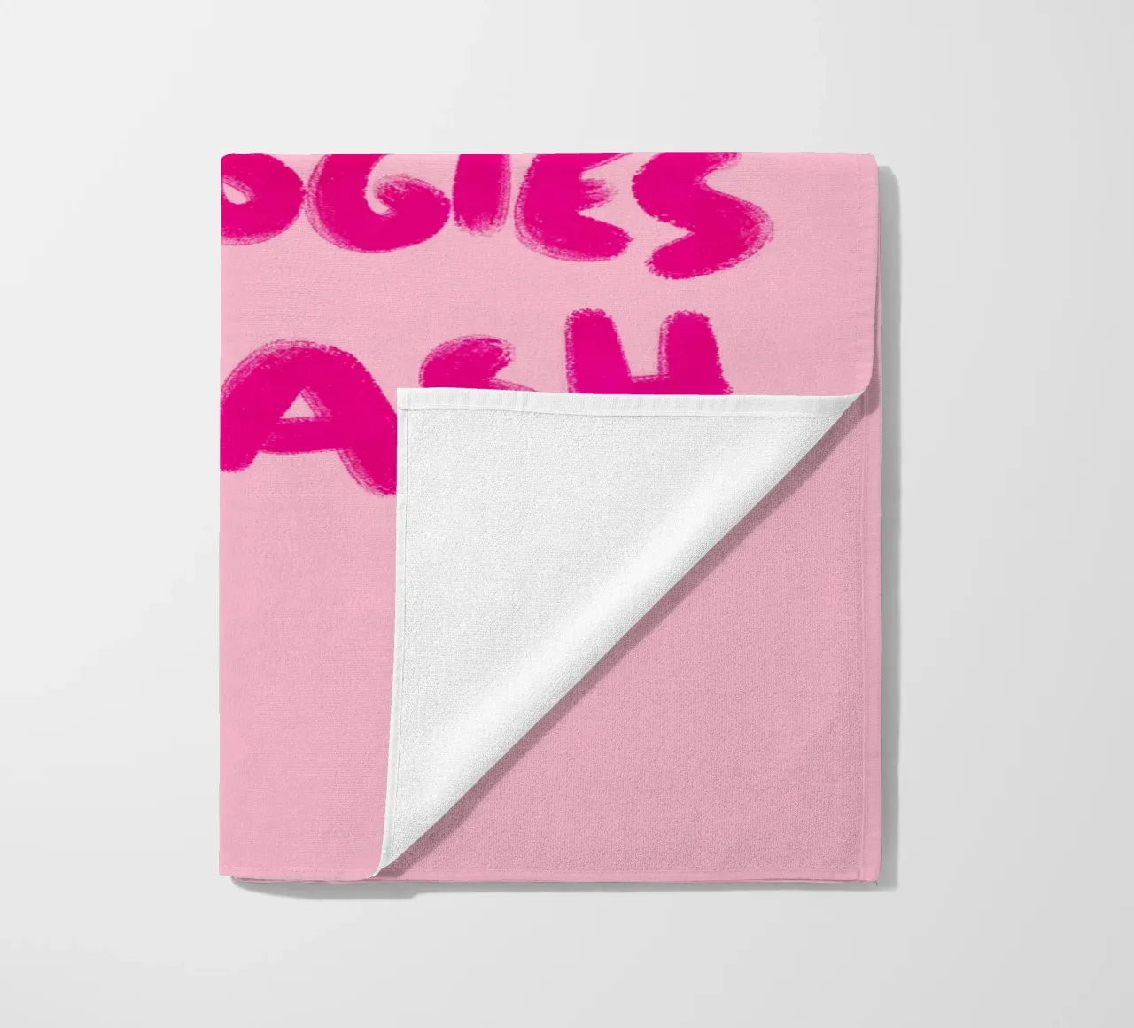 I only accept apologies in cash - Handlettering telo mare da Illustration Raissa Oltmanns