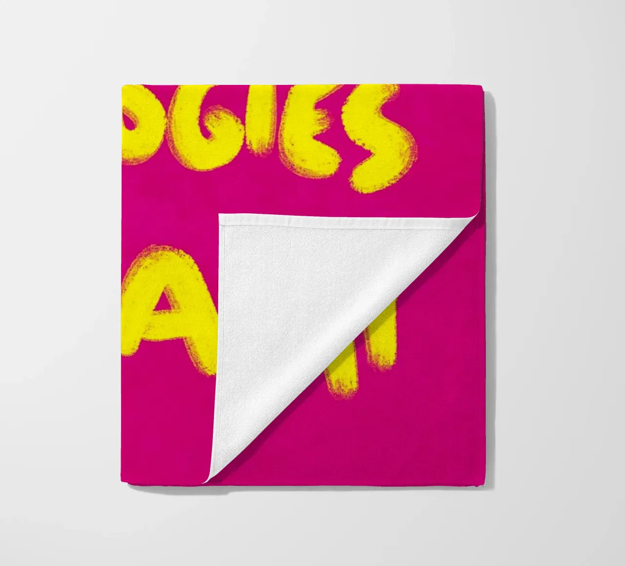 I only accept apologies in cash - Handlettering telo mare da Illustration Raissa Oltmanns