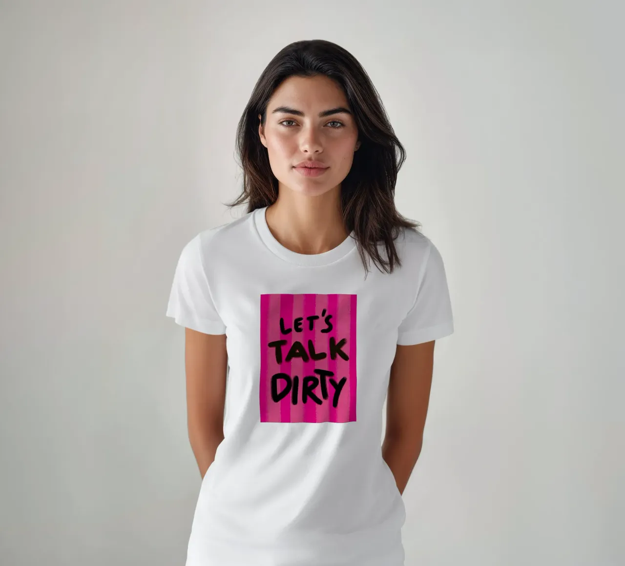 Let's talk Dirty - Handlettering t-shirt da Illustration Raissa Oltmanns