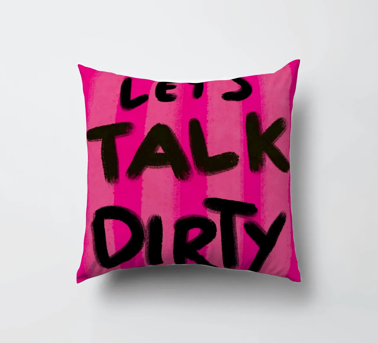Let's talk Dirty - Handlettering cuscino da Illustration Raissa Oltmanns