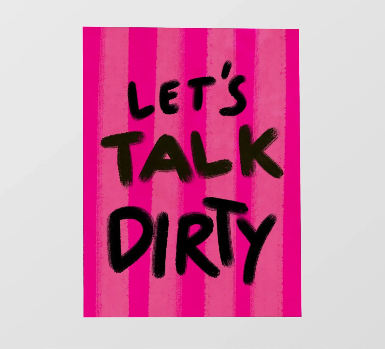 Let's talk Dirty - Handlettering telo in pvc da Illustration Raissa Oltmanns