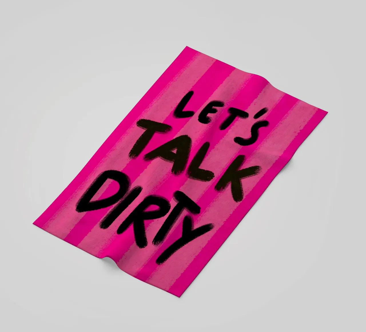 Let's talk Dirty - Handlettering telo mare da Illustration Raissa Oltmanns