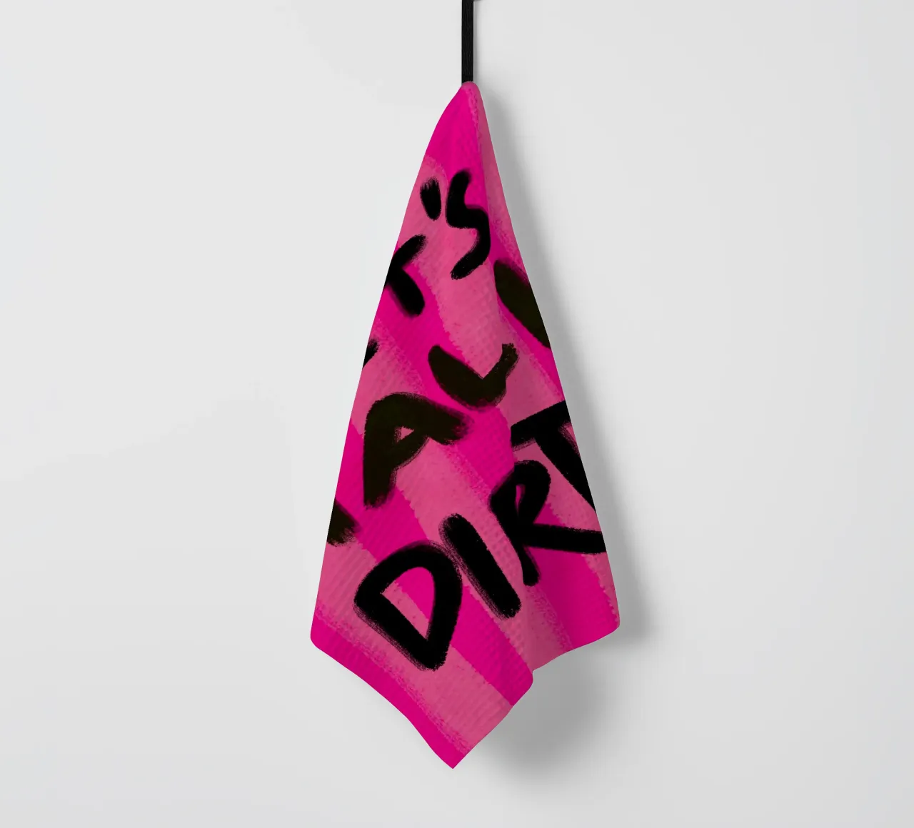 Let's talk Dirty - Handlettering canovaccio da cucina da Illustration Raissa Oltmanns