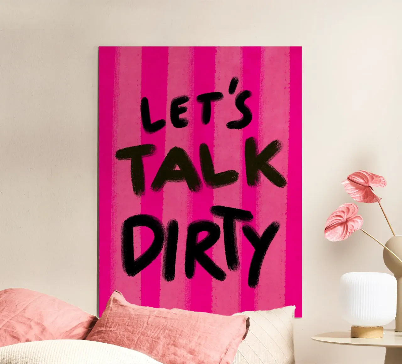 Let's talk Dirty - Handlettering carta hahnemühle da Illustration Raissa Oltmanns