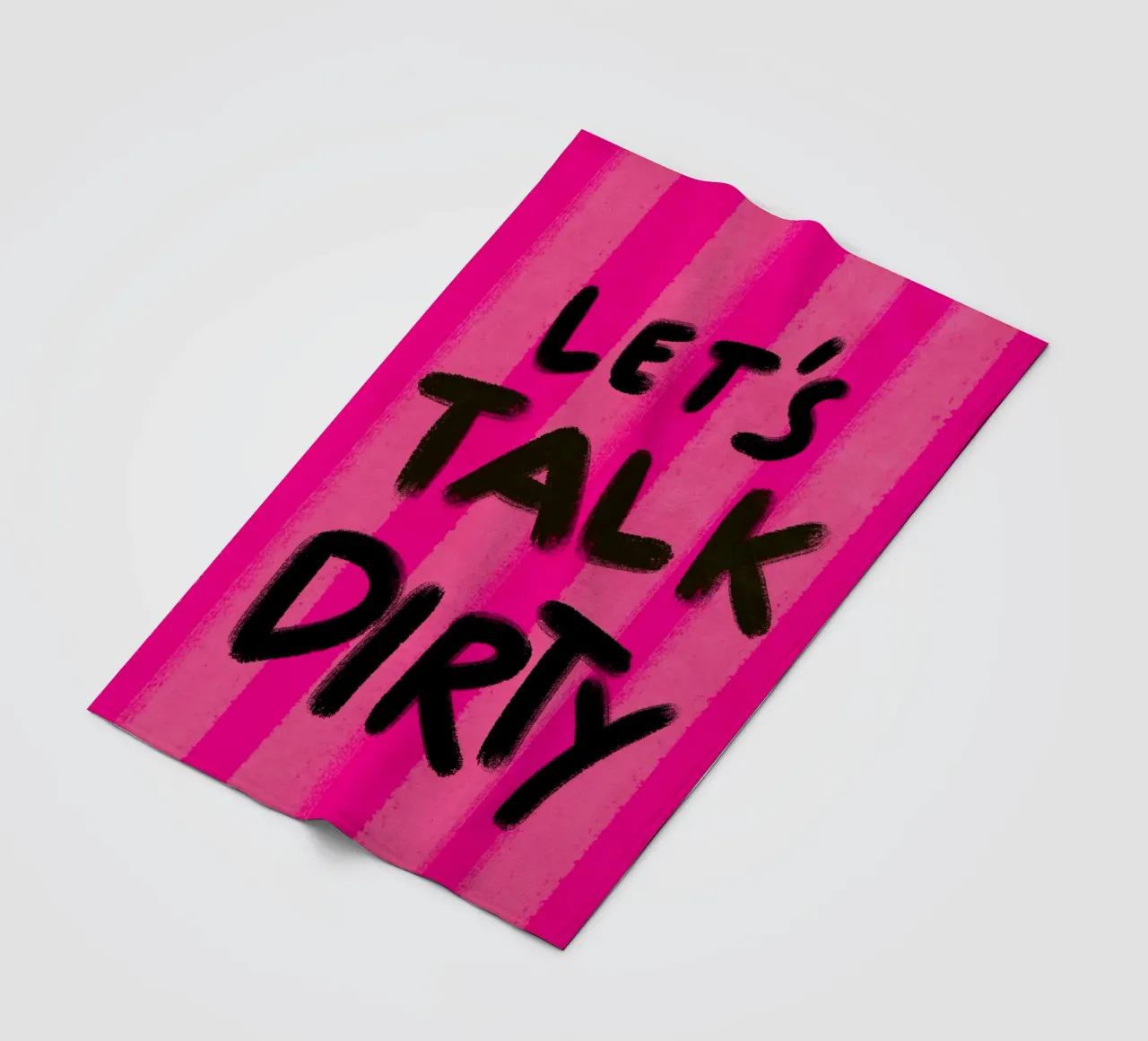 Let's talk Dirty - Handlettering coperta in pile da Illustration Raissa Oltmanns