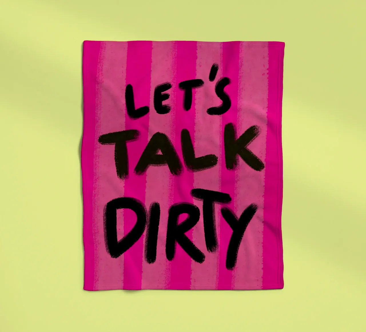 Let's talk Dirty - Handlettering coperta in pile da Illustration Raissa Oltmanns