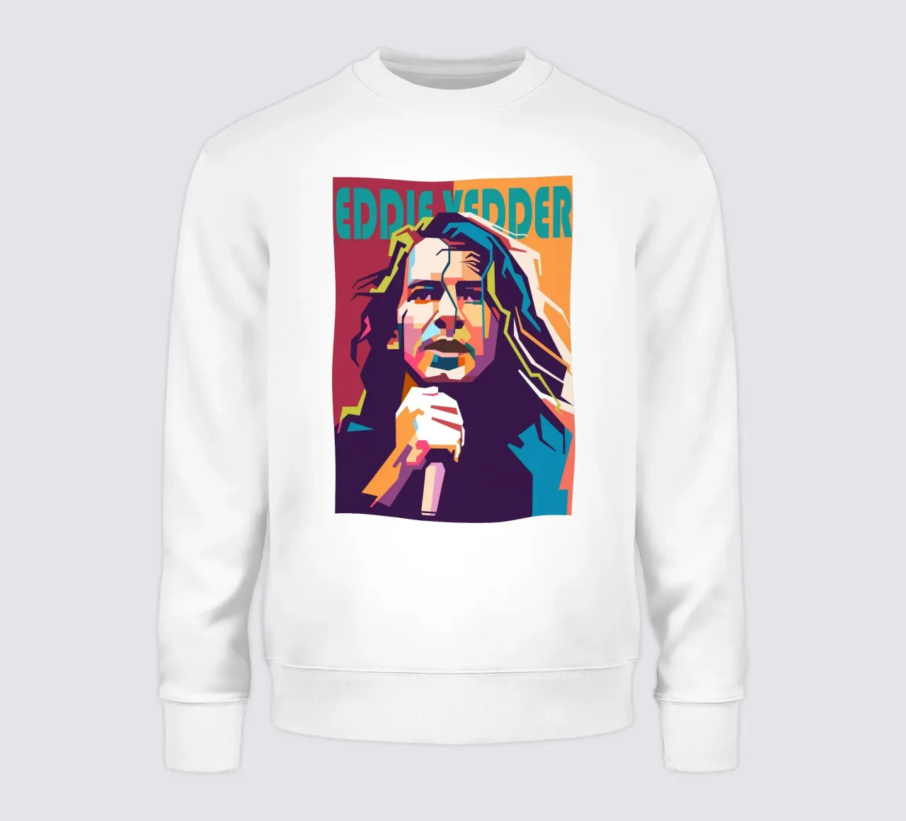 Ritratto pop art di Eddie Vedder felpa da Hantamrata