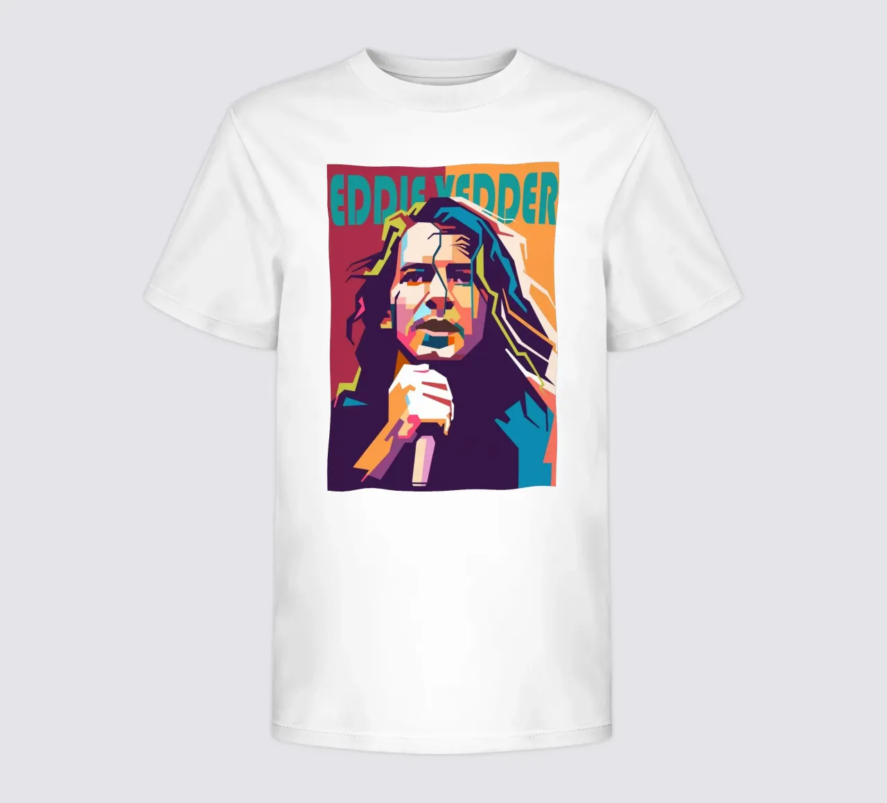 Eddie Vedder Pop-Art-Porträt Kinder T-Shirt von Hantamrata