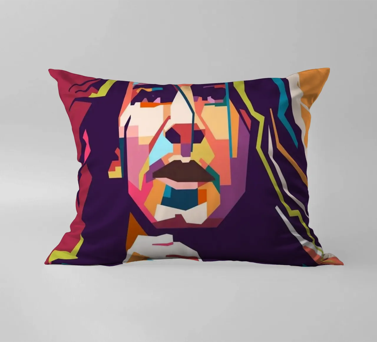 Ritratto pop art di Eddie Vedder cuscino da Hantamrata