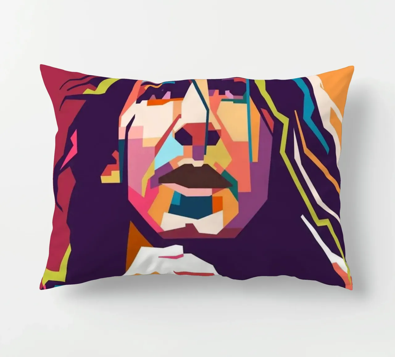 Ritratto pop art di Eddie Vedder cuscino da Hantamrata