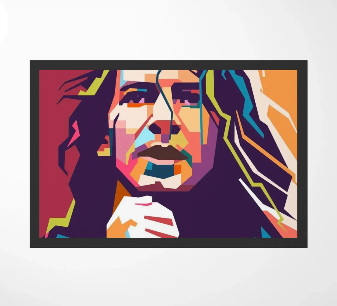Ritratto pop art di Eddie Vedder zerbino da Hantamrata