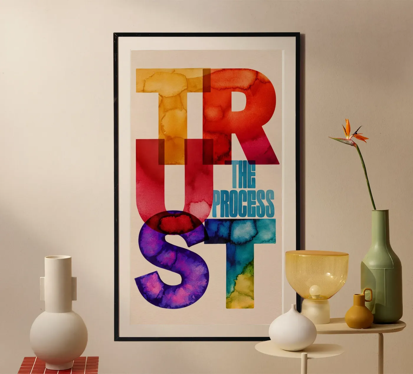 VERTROUW poster van 20 Farben