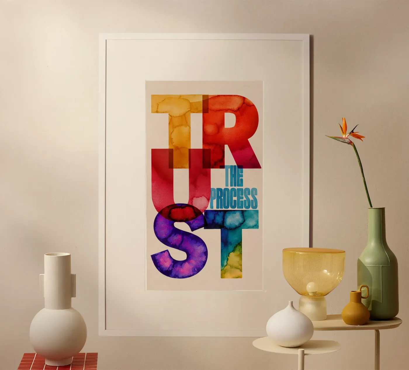 VERTROUW poster van 20 Farben