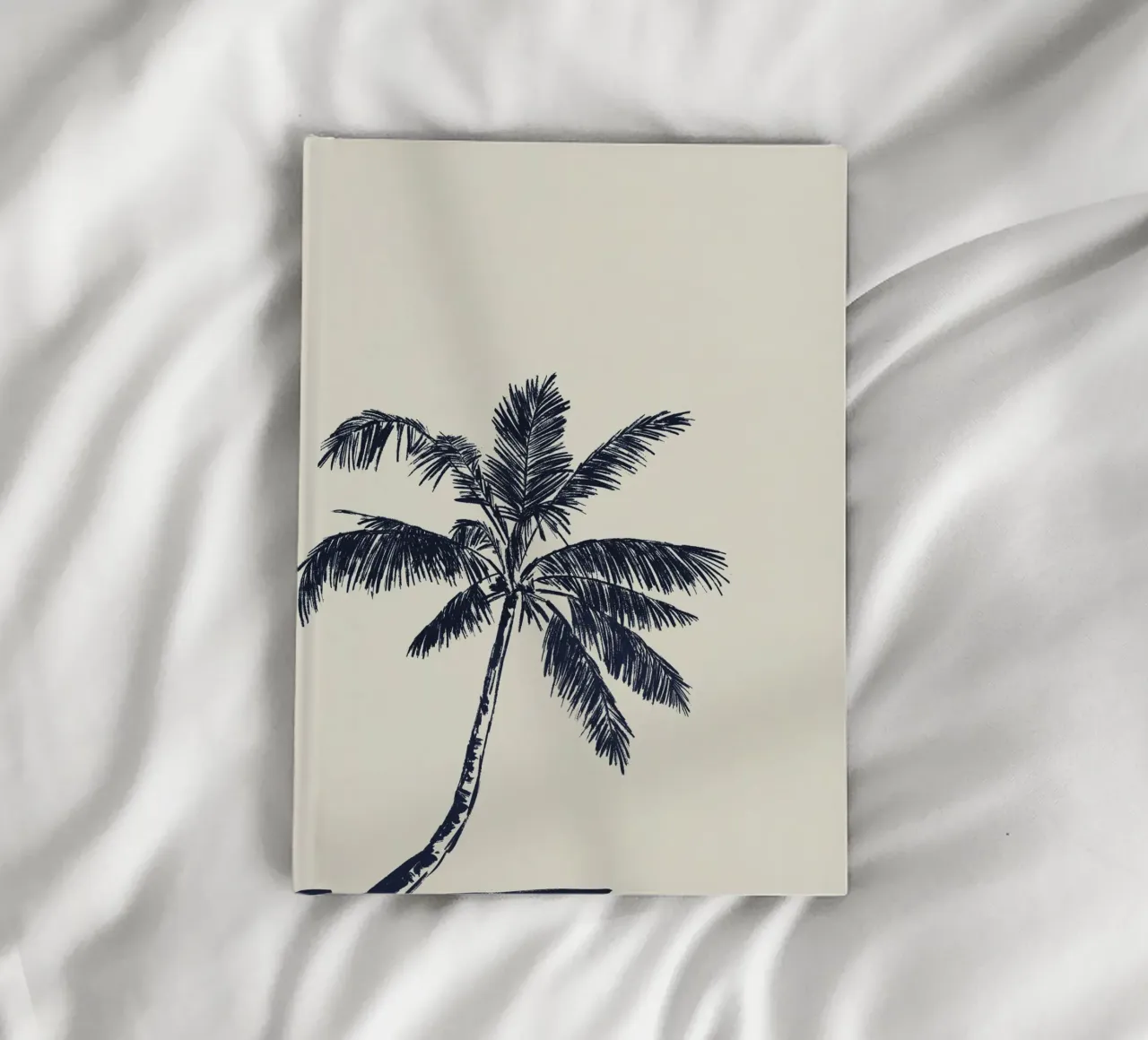 Palm tree line drawing notebook by Sixmai